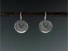 Sterling Silver Etched Heart Earrings. 5/8" Wide & 1" Long.Sterling Silver Etched Heart Earrings. 5/8" Wide & 1" Long.